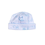 BTI-015 BLUE BABY TOILE PIMA BEANIE