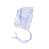 BTI-215 BLUE BABY TOILE PIMA HAND SMK BONNET