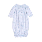 BTI-219 BLUE BABY TOILE PIMA HAND SMK GOWN