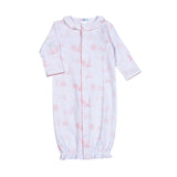 BTI-311 PINK BABY TOILE PIMA CONVERTER GOWN