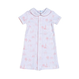 BTI-419 PINK BABY TOILE PIMA BABY DGOWN