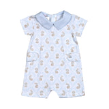 ETR-033 BLUE EASTER BUNNIES PIMA ROMPER