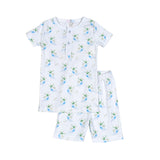 GTR-099 BLUE HAPPY GATORS PIMA TWO PIECES LOUGEWEAR