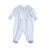 MFL-514 MINI FLORAL  PIMA HAND SMK FOOTIE