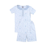 BLA-099 Blair Blue Floral Pima Two Pcs Loungewear