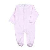 PST-012 Pink Stripes Snap footie.