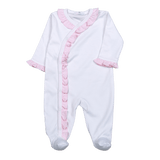 LIL-014 Lily Kimono Footie Pink Ruffles.