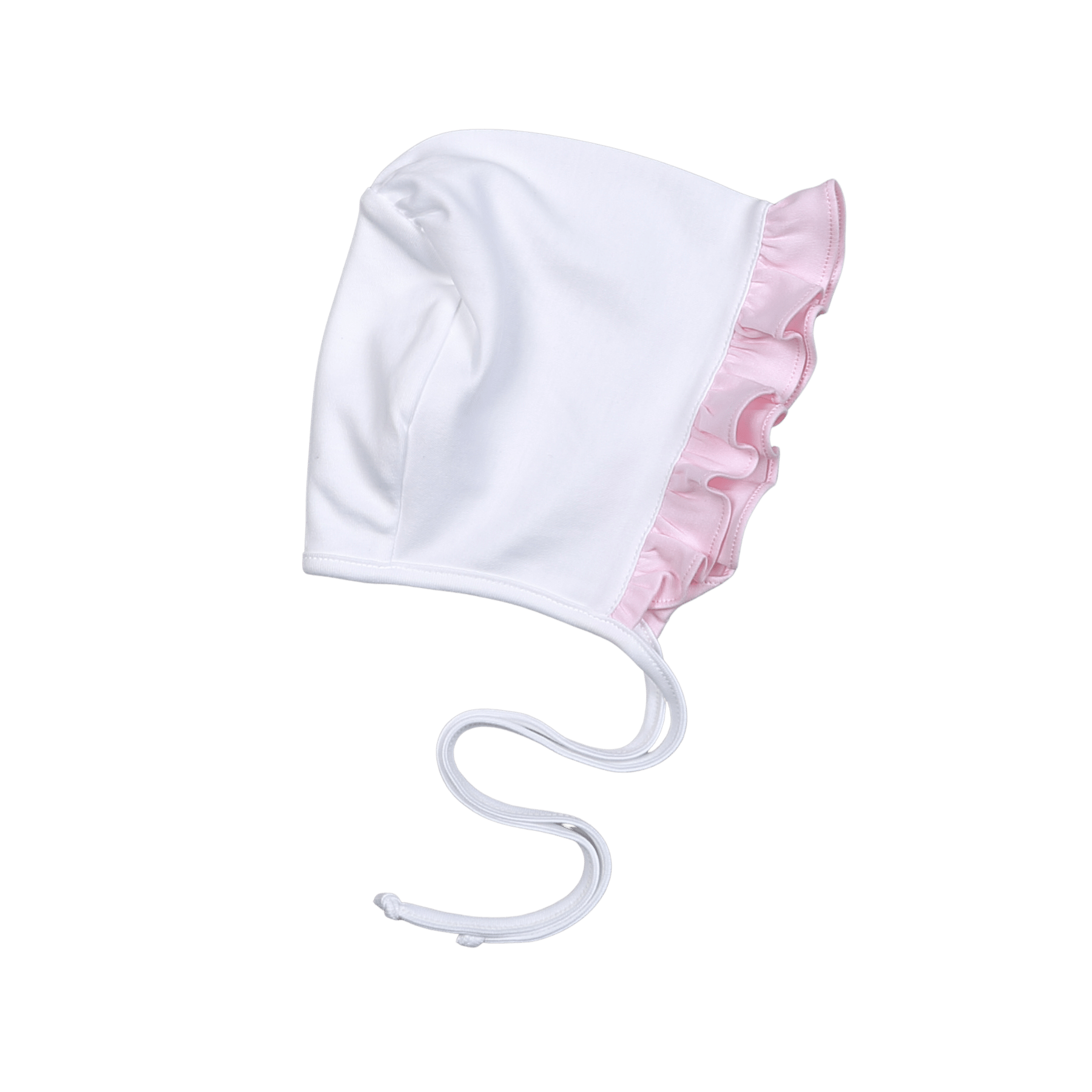 LIL-015 Lily  White and Pink Bonnet.
