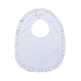LIL-117 Lily White Ruffles Bib.