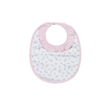 BEL-018 Bella Pink   Floral Pima Bib