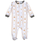 BOO-014 Peek-A-Boo Pima Zipper Footie