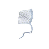 MIA-015 Mia Blue Floral Pima Bonnet