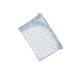 MIA-016 Mia Blue Floral Pima Receiving Blanket