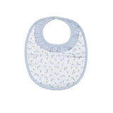 MIA-018 Mia Blue Floral Pima Bib