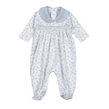 MIA-414 Mia Blue Floral Hand Smk Footie