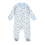 PCH-014 Pumpkins Pima Zipper Footie
