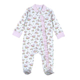 PCH-114 Pumpkins Pima Zipper Footie