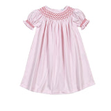 ROH-940 Rosy Holiday Hand Smk Pima Bishop Dress