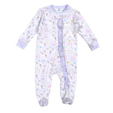 UCR-114 Unicorns Pima Zipper Footie