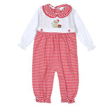 XMC-134 Pink Mallard Ducks Hand Embroidered Romper
