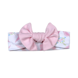 BOW-040 PINK BOW HEADBAND