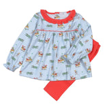 CAJ-120 Cajun Christmas Pima pants set