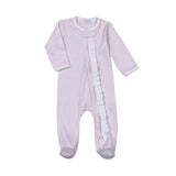 PGG-014 Pink Gingham Zipper footie.