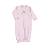 WEL-119 Pink Welcome Baby Hand Embroidered Gown