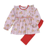 GIN-120 Gingerbread House Pima pants set