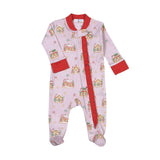 GIN-114 Gingerbread House Pima Zipper Footie