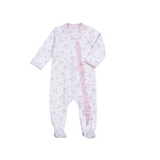 PCQ-114 Pink Coquettes Pima Zipper Footie
