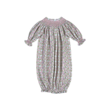 EVE-519 Eve Floral Floral Hand Smocked Bishop Gown