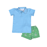 GLF-020 Golf Buddies Blue Diaper Cover Set
