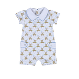 TBR-033 Teddy Bear Blue Romper