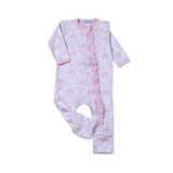 HGI-914  Gigi Pink Toile Ride Zipper Footie