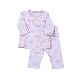 HGI-910  Gigi Pink Toile Ride Kimono Pants Set
