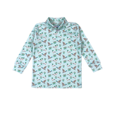 MLK-010 Mallard Ducks Pima turtleneck