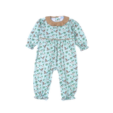 MLK-234 Mallard Ducks Pima scalop collar Romper