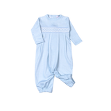 BGG-111 Blue gingham clsssic Pima Hand Smocked Converter