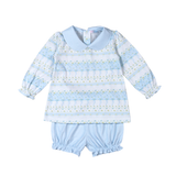 ALN-232 Alina Floral Pima Bloomers set