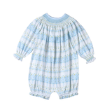 ALN-530 Alina Floral Hand Smock Bishop Bubble