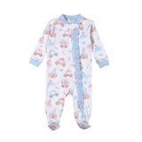 PCA-214 Princess and Castles Pima Zipper Footie