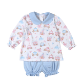 PCA-232 Princess and Castles Pima collar Bloomers set
