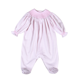 SAS-514 Pink Susie Hand Smock Bishop Footie
