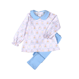 RCH-220 Royal and Charm  Pima scalop collar top set