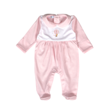BRD-714 Pink Balloon Ride Pima Footie