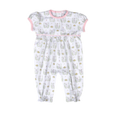 PKU-234 PINK BUNNIES PIMA ROMPER