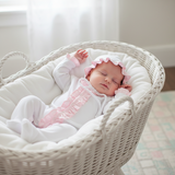 RFC-214 Pink Ruffles Kasey Pima Footie