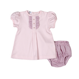 Pink Sweet Garden Ruffles Top set