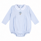 HGE-630L Blue Giraffe in the sky  Hand Hand Embroidery Bubble